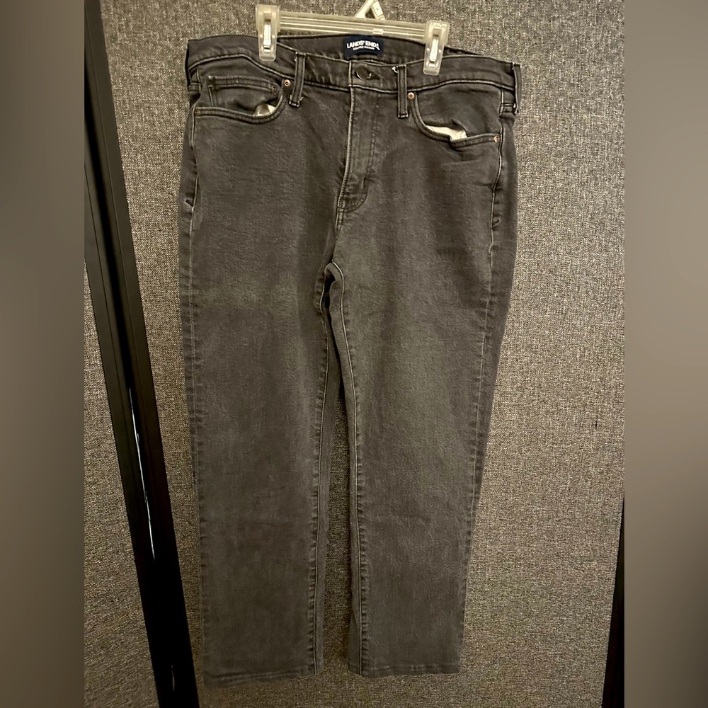 Land’s end square rigger gray jeans 35 waist men’s